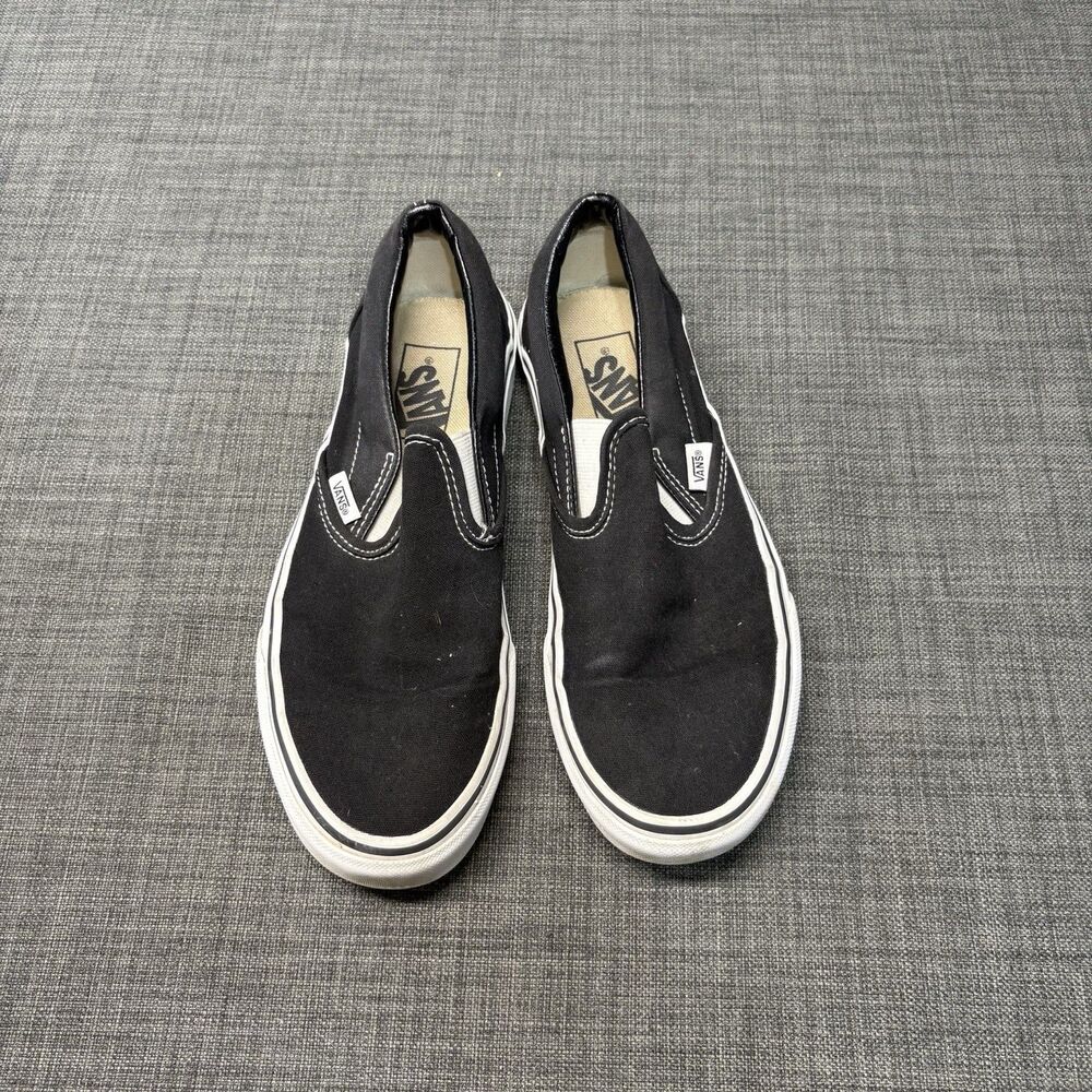 Vans Unisex Classic 721565 Black Casual Slip On Shoes Sneakers Size M 6.5 W 8